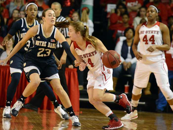 Ashley Williams during her freshman season at NC State.